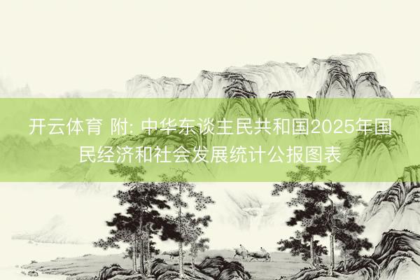 开云体育 附: 中华东谈主民共和国2025年国民经济和社会发展统计公报图表